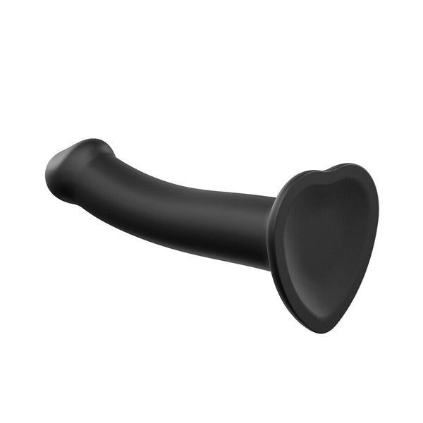 Strap On Me Silicone Dual Density Bendable Dildo Medium Black - Eroticon Ltd
