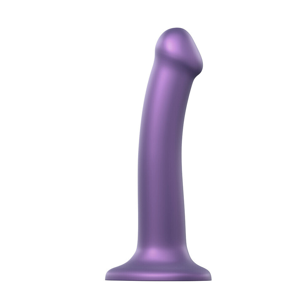 Strap On Me Mono Density Metalic Shine Dildo Medium Purple - Eroticon Ltd