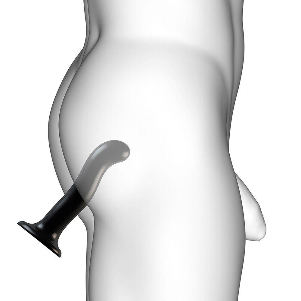 Strap On Me Prostate and G Spot Curved Dildo Medium Black - Eroticon Ltd