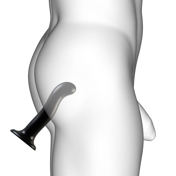 Strap On Me Prostate and G Spot Curved Dildo Medium Black - Eroticon Ltd