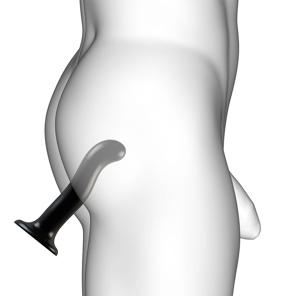 Strap On Me Prostate and G Spot Curved Dildo Large Black - Eroticon Ltd