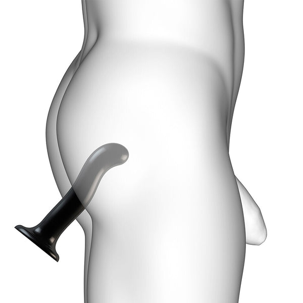 Strap On Me Prostate and G Spot Curved Dildo Large Black - Eroticon Ltd