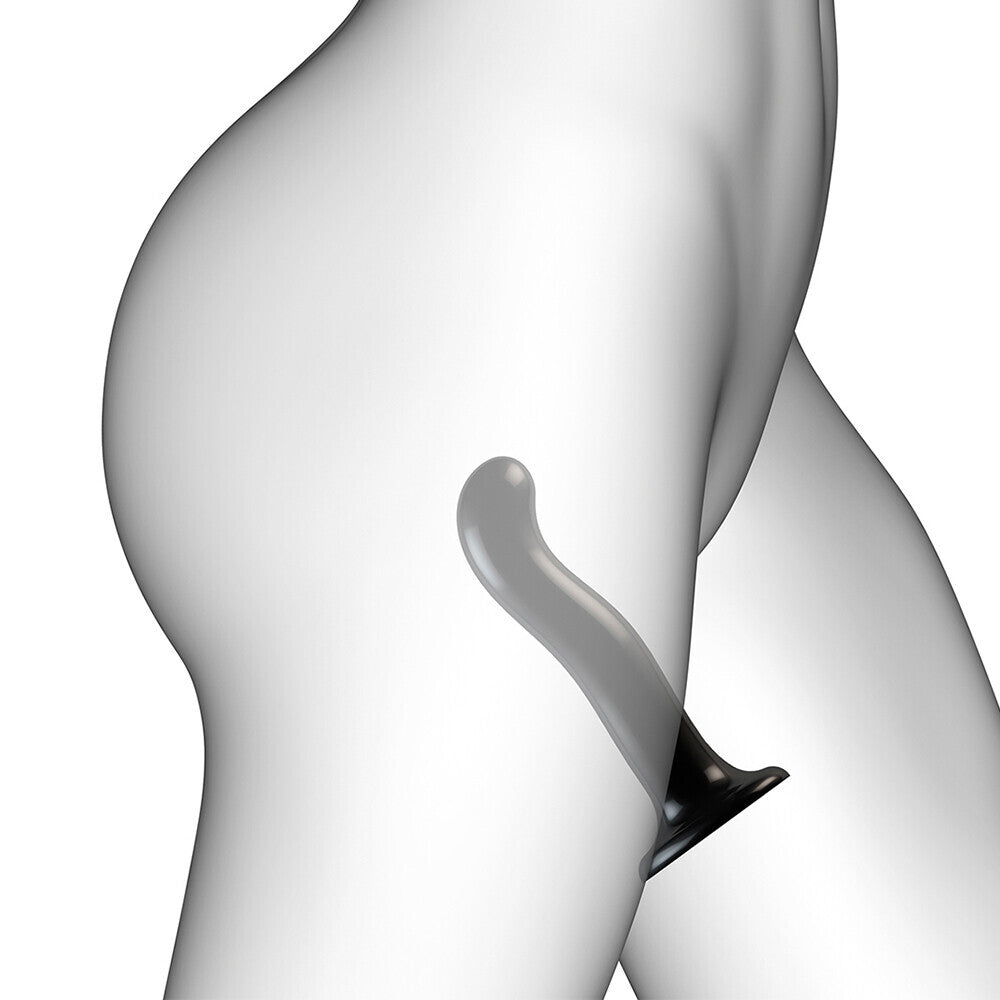 Strap On Me Prostate and G Spot Curved Dildo Small Black - Eroticon Ltd