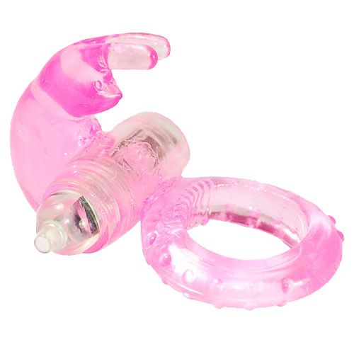 Pink Jelly Vibrating Rabbit Cock Ring - Eroticon Ltd