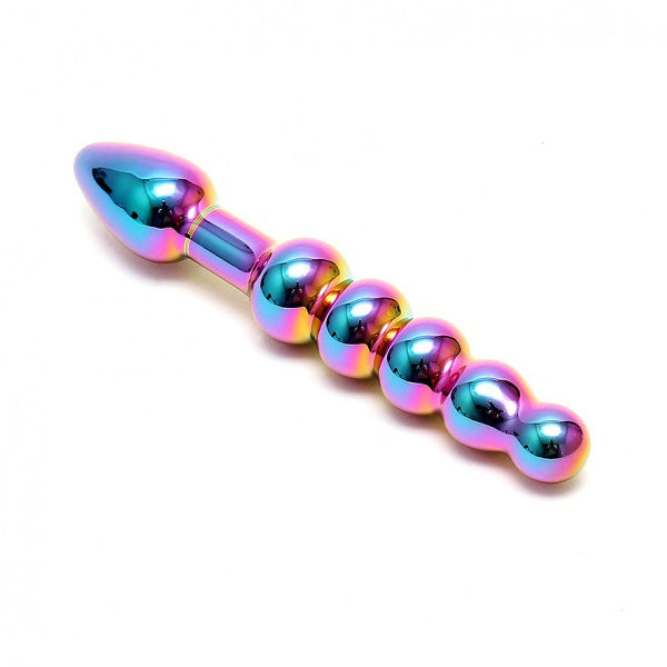 Sensual Multi Coloured Glass Laila Anal Probe - Eroticon Ltd