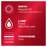 Durex Thin Feel Regular Fit Condoms 6 Pack - Eroticon Ltd