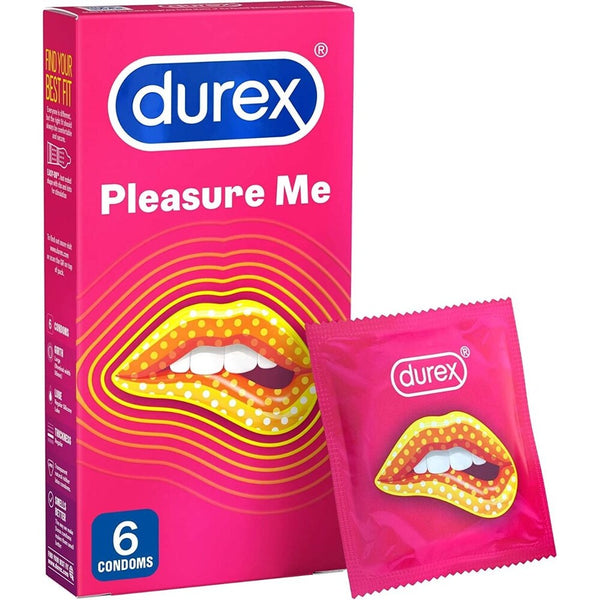 Durex Pleasure Me Ribbed And Dotted Condoms 6 Pack - Eroticon Ltd