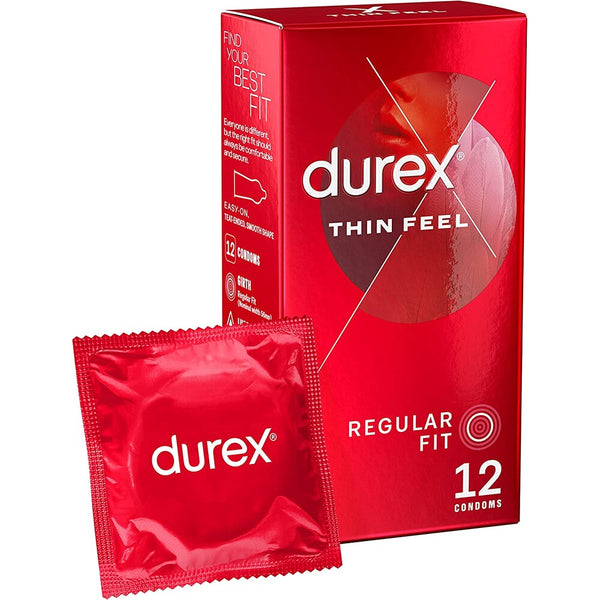 Durex Thin Feel Regular Fit Condoms 12 Pack - Eroticon Ltd