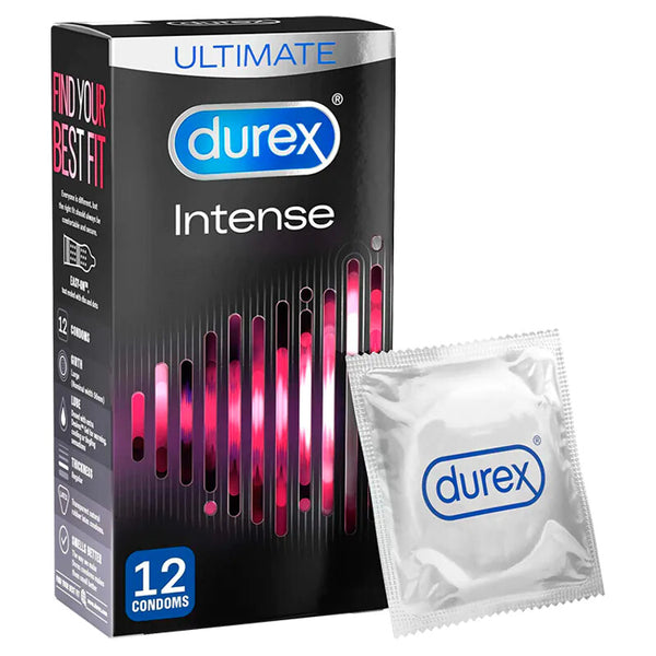 Durex Intense Ribbed And Dotted Condoms 12 Pack - Eroticon Ltd
