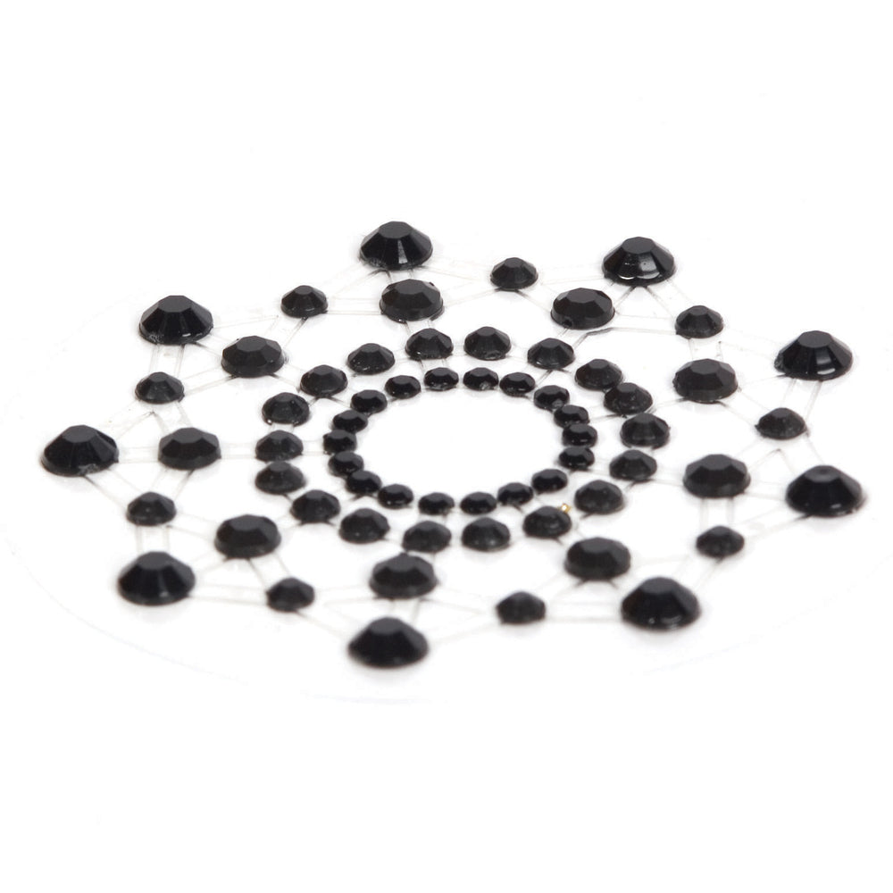 Bijoux Indiscrets Mimi Rhinestone Pasties Black - Eroticon Ltd