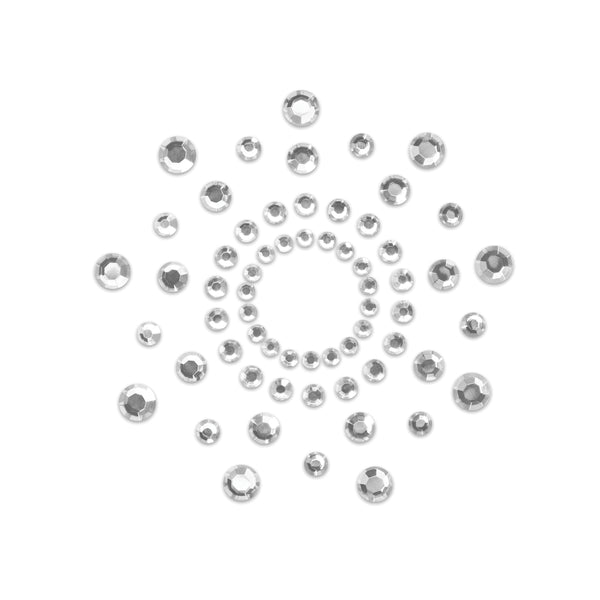Bijoux Indiscrets Mimi Rhinestone Pasties Silver - Eroticon Ltd