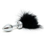 Small Butt Plug With Black Feathers - Eroticon Ltd