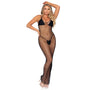 Leg Avenue Woven Twist Net Maxi Dress Black UK 8 to 14 - Eroticon Ltd