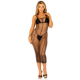 Leg Avenue Horizontal Net Maxi Dress UK 6 to 12 - Eroticon Ltd