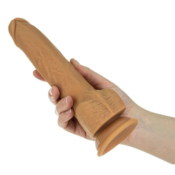 Naked Attraction 9 Inch Thrusting Dildo Caramel - Eroticon Ltd