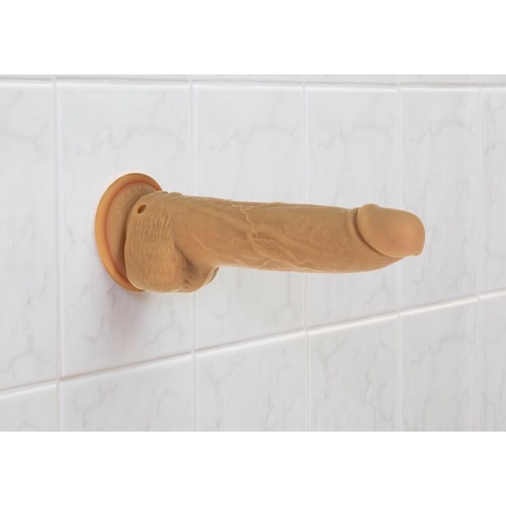 Naked Attraction 9 Inch Thrusting Dildo Caramel - Eroticon Ltd