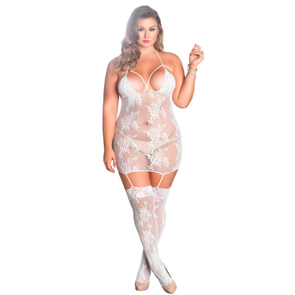 Leg Avenue Strappy Suspender Dress UK 16 to 18 - Eroticon Ltd