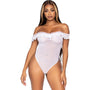 Leg Avenue Off the Shoulder Teddy UK 8 to 14 - Eroticon Ltd