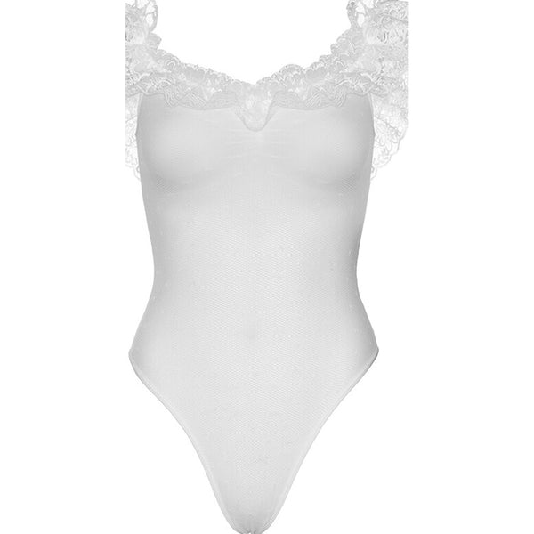 Leg Avenue Off the Shoulder Teddy UK 8 to 14 - Eroticon Ltd