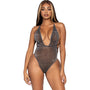 Leg Avenue Lurex and Rhinestone Teddy UK 8 to 14 - Eroticon Ltd