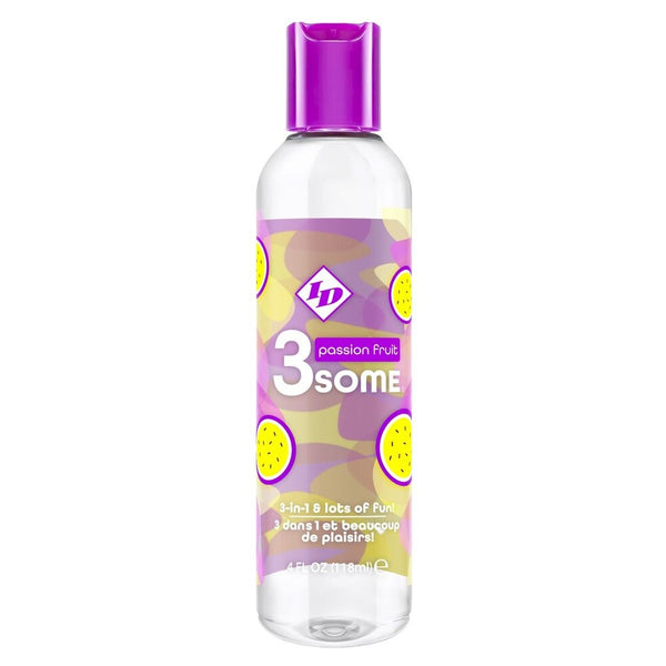 ID 3some Passion Fruit 3 In 1 Lubricant 118ml - Eroticon Ltd