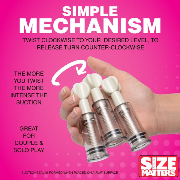 Max Twist Clit and Nipple Triple Sucker Set - Eroticon Ltd