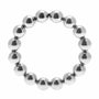 Meridian Stainless Steel Beaded Cock Ring SM - Eroticon Ltd