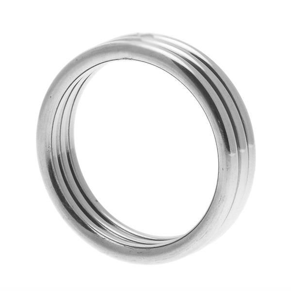 Echo Stainless Steel Triple Cock Ring ML - Eroticon Ltd