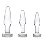 Dosha 3 Piece Glass Anal Plug Kit - Eroticon Ltd