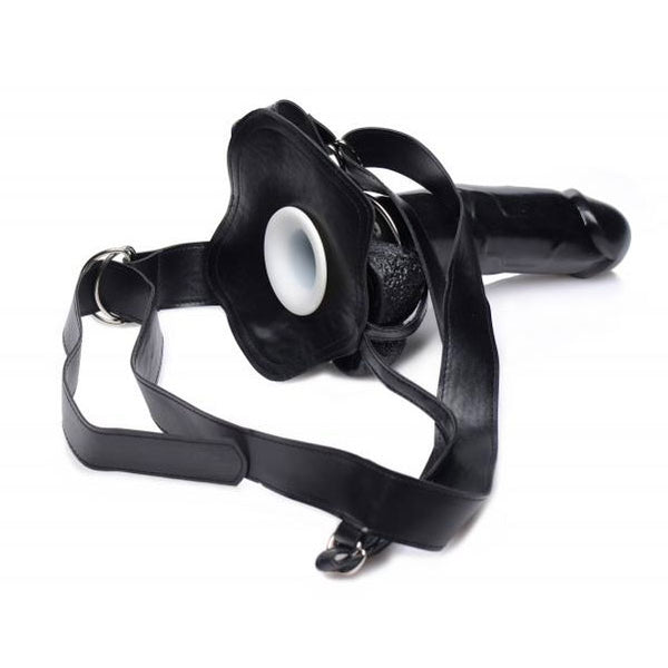 Master Seriers Infiltrator 2 Hollow Strap On Black 9 Inch Dildo - Eroticon Ltd