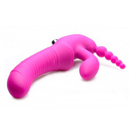 Regal Rider Vibrating Silicone Strapless Strap On Triple G Dildo - Eroticon Ltd