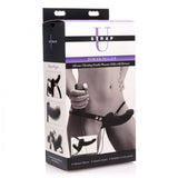 Power Pegger Silicone Vibrating Double Dildo With Harness - Eroticon Ltd