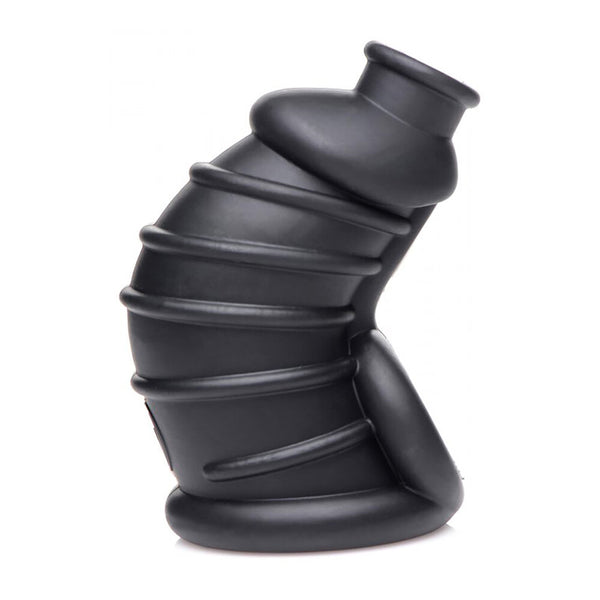 Master Series Dark Chamber Silicone Chastitys Cage - Eroticon Ltd