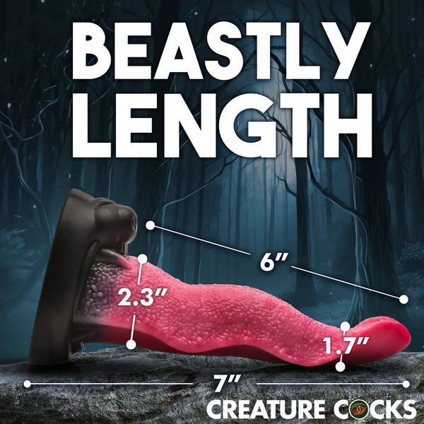 Wolfs Lick Maw Silicone Dildo - Eroticon Ltd