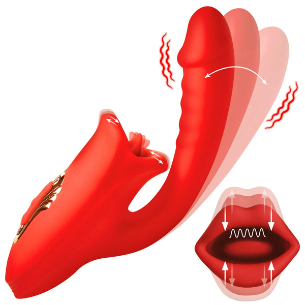 Play Hard Deep Kiss Kissing Silicone Rabbit - Eroticon Ltd