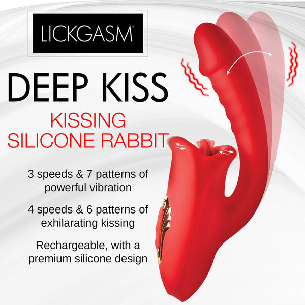 Play Hard Deep Kiss Kissing Silicone Rabbit - Eroticon Ltd
