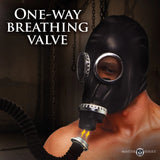 Master Series Dark Inhaler Gas Mask with Bottle - Eroticon Ltd