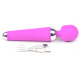 10 Speed Purple Rechargeable Magic Wand - Eroticon Ltd