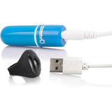 Screaming O Charged Vooom Remote Control Bullet Blue - Eroticon Ltd