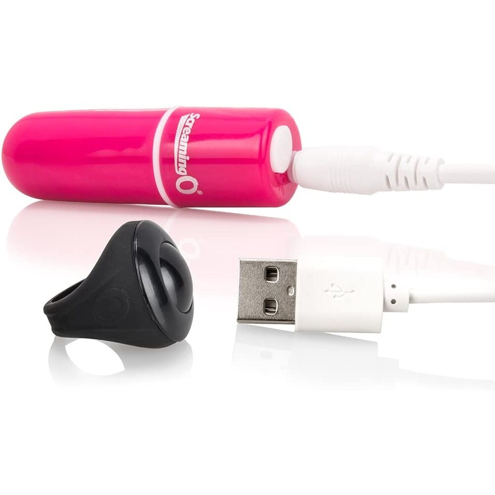 Screaming O Charged Vooom Pink Remote Control Bullet Vibe - Eroticon Ltd