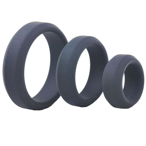 Triple Black Silicone Cock Rings - Eroticon Ltd