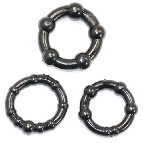 Stay Hard Beaded Cockrings - Eroticon Ltd