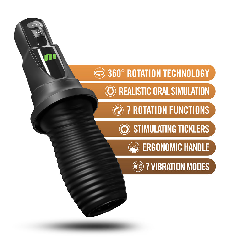 3RD Base Vibrating Roating Masturbator - Eroticon Ltd