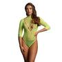 Le Desir Bliss Green Short Sleeve Teddy UK 6 to 14 - Eroticon Ltd
