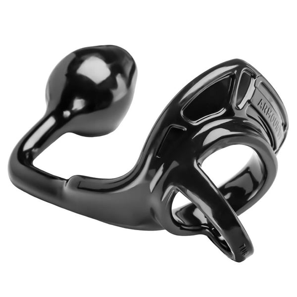 Perfect Fit Armour Tug Lock Black Medium - Eroticon Ltd