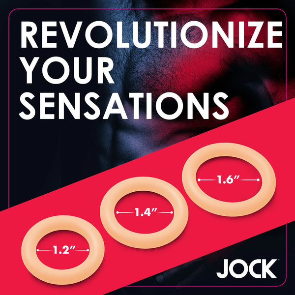 Jock Discreet Silicone Cock Ring Set - Eroticon Ltd