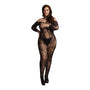 Le Desir Lace Sleeved Bodystocking UK 14 to 20 - Eroticon Ltd