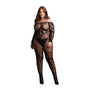 Le Desir Bodystocking With Off Shoulder Long Sleeves - Eroticon Ltd