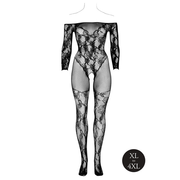 Le Desir Bodystocking With Off Shoulder Long Sleeves - Eroticon Ltd