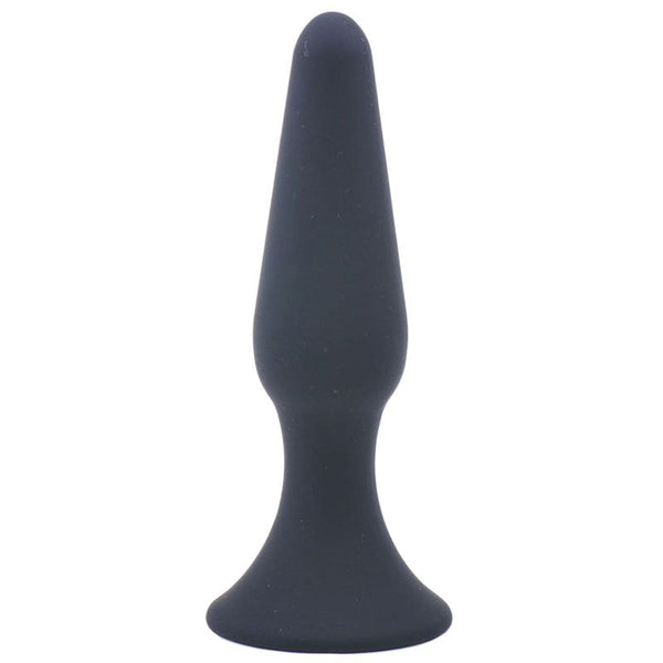 Medium Classic Black Silicone Butt Plug - Eroticon Ltd